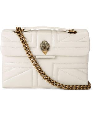 Kurt Geiger Leather Union Jack Bag - White
