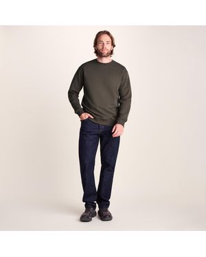 TOG24 Warren Relaxed Fit 100% Cotton Heavyweight Sweat - Black