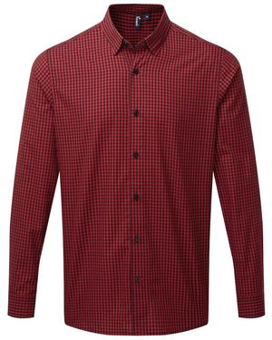 PREMIER Maxton Check Long Sleeve Shirt - Red