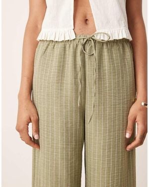 Jdy Tall Wide Leg Trousers - Green