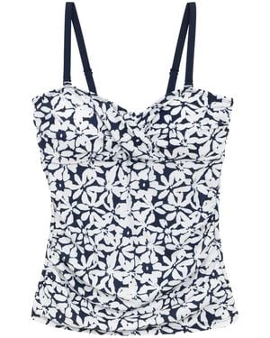 Regatta Ladies Aceana Iii Large Floral Swimwear - Blue