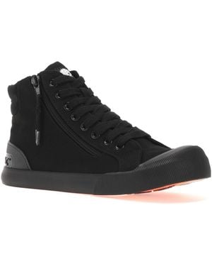 Rocket Dog Ladies Jazzin Hi 12A Cotton Canvas Shoes - Black