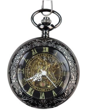 TruClothing Pocket Watch Mechanical Peaky Blinders Hunter Automatic - Metallic