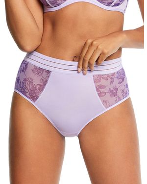 Maison Lejaby 21164 Nufit Garden High Waisted Brief - Purple