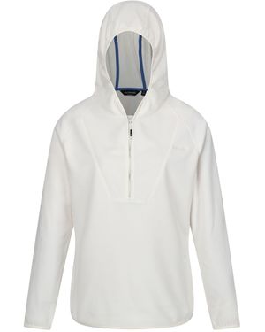 Regatta Ladies Warriewood Microfleece Half Zip Hoodie (Polar Bear) - White