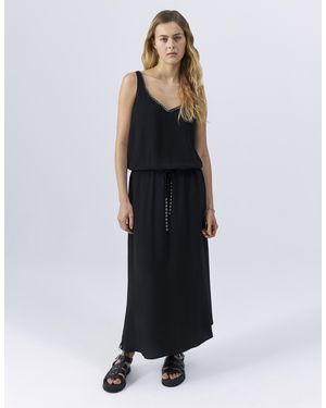 IKKS Sleeveless Maxi Dress - Black