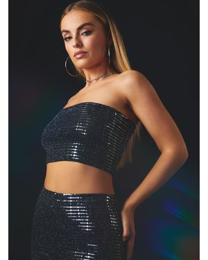 Pink Vanilla Sparkle Bandeau - Blue