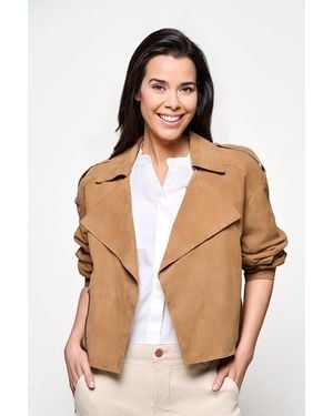Mart Visser Caroline Tensen Senja Suede Jacket Cognac - Naturel