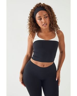 DSGN Studio Sculpt Contrast Vest Top - Blue