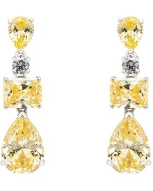 LÁTELITA London Valentina Drop Earrings Topaz Sterling - Metallic