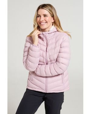 Mountain Warehouse Ladies Faux Fur Lined Padded Jacket (Pale) - Pink