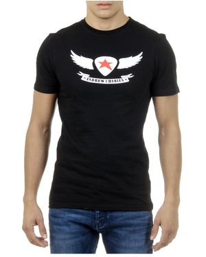Andrew Charles by Andy Hilfiger T-Shirt Short Sleeves Round Neck Keita - Black
