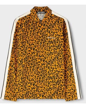Palm Angels Cheetah Track Shirt - Yellow