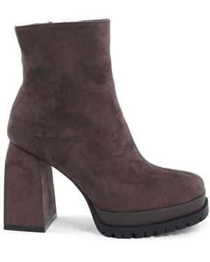 Versace 19.69 Abbigliamento Sportivo 19V69 Ankle Boot X712 Marrone Fabric - Brown