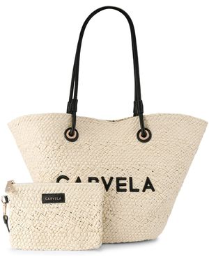 Carvela Kurt Geiger Nicola Straw Basket Bag - Natural