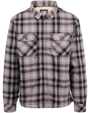 Trespass Danehill Sherpa Lined Shirt (Dark Vine) - Grey