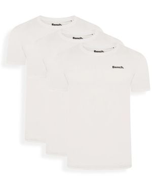 Bench 3 Pack Cotton 'Thiago' T-Shirts - White