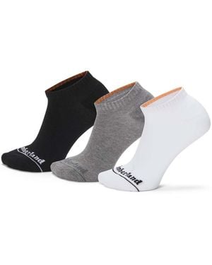 Timberland 3 Pack Of Core No Show Socks - Black