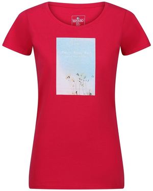 Regatta Regular Fit Scoop Neck T-Shirt - Red