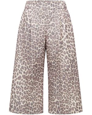 BOSS Damesshort Tanimala In Dierenprint - Grijs