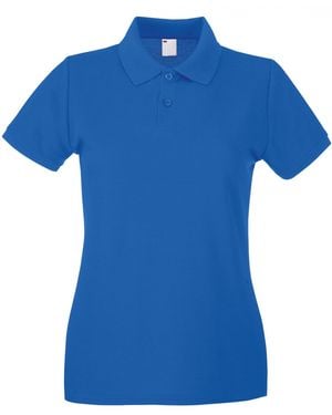 Fruit Of The Loom Ladies Lady Fit Short-Sleeved Polo Shirt (Cobalt) - Blue