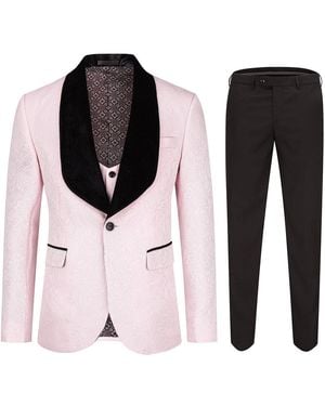 Allthemen 3-Delig Paisley Pak Met Sjaalkraag - Roze