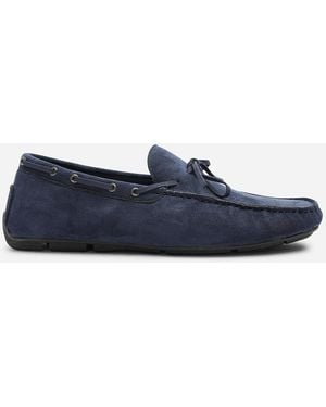 Where's That From Carter Suede Slip On Lace Detail Loafer - Blue