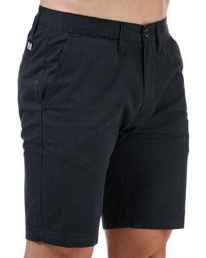 Weekend Offender Dillenger Cotton Twill Chino Shorts - Black