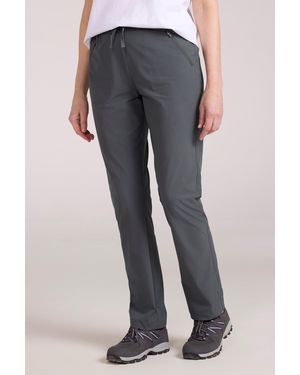 Mountain Warehouse 'Explorer' Trousers Sun Protection Quick Dry Holiday Adventure Trousers Polyamide - Black