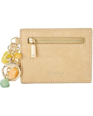 Dune Klub Leather Croc-Effect Purse - Natural