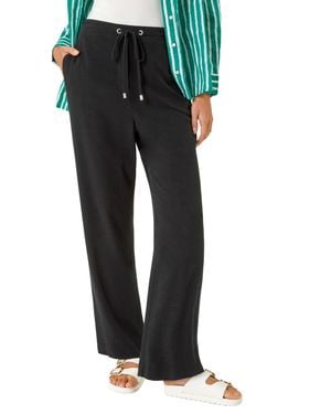 Roman Full Length Linen Trousers - Black