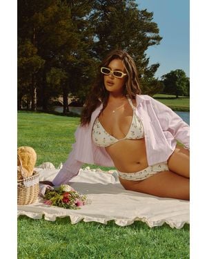 Boohoo Plus Printed Bikini Set - Green