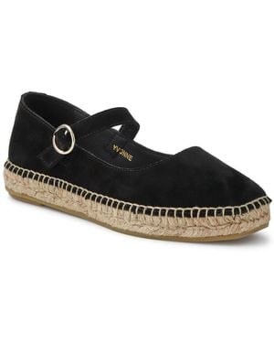 Jones Bootmaker Yvonne Leather Mary Jane Espadrilles - Black