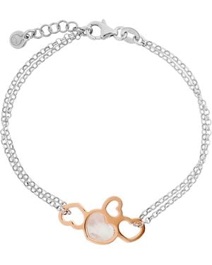 Orphelia 'Maliya' 925 Sterling Set: Chain + Bracelet + Earrings - Metallic