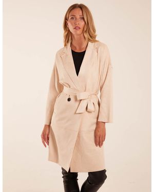 Blue Vanilla Waist Detail Trench Style Jacket - Natural