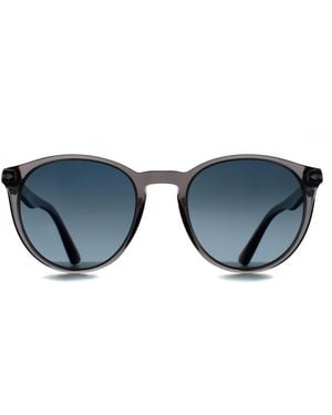 Persol Round Transparent Light Gradient Dark Polarized Po3152S - Blue