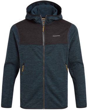 Craghoppers Travos Full Zip Fleece Top Stone Marl) - Blue