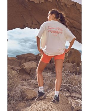 DSGN Studio Outdoor Wellness And Sports Printed Oversized T-Shirt - Multicolour
