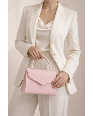 SVNX Structured Top Handle Bag - Natural