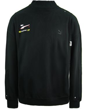 PUMA X Ader Error Crew Neck Long Sleeve Sweatshirt Jumper 595539 01 Cotton - Black