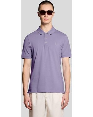 Lyle & Scott Superfine Cotton Polo Shirt - Purple