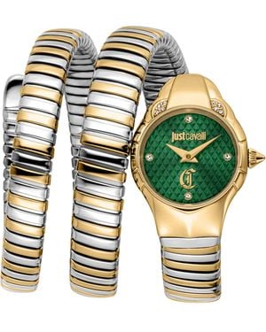 Just Cavalli Snake 316L Stainless Steel Watch - Green