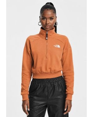 The North Face 1/4 Zip Fleece Sweat - Orange