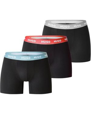 HUGO Triple Pack Trunks - Black