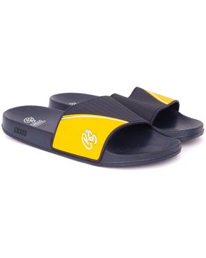 Crosshatch Ventamoore Sliders - Blue