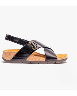 Fly London Chlo852Fly Ladies Slingback Crossover Sandals - Blue