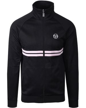 Sergio Tacchini Dallas Track Top/Light Lilac Cotton - Black