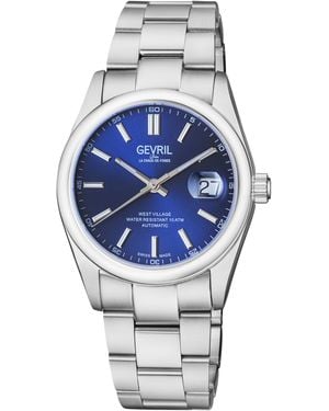 Gevril Automatic West Village Dial Stainless Steel Bracelet - Metallic