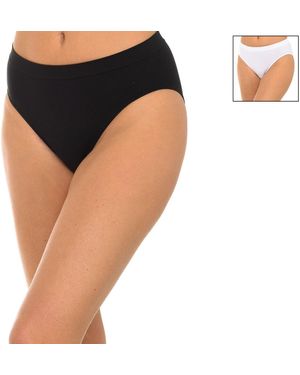 DIM Pack-2 Microfiber Briefs - Black