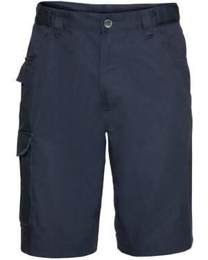 Russell Twill Shorts (French) - Blue